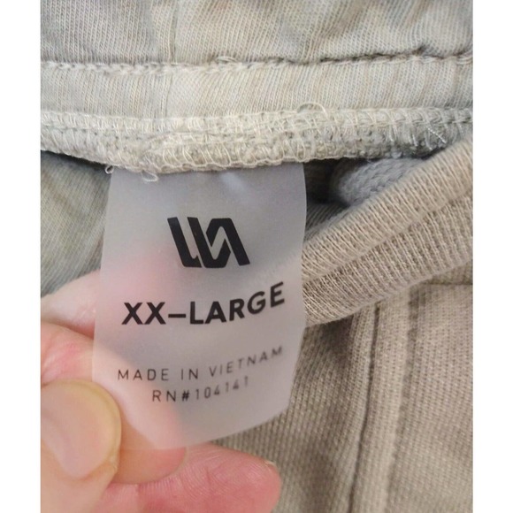 VRST NWT ($70) Men's 2 XL Washed Twill Terry Simple Jogger Pockets "Earl Grey" - Picture 4 of 6